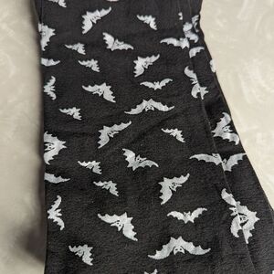 Black & white bat tights - snag women's size D